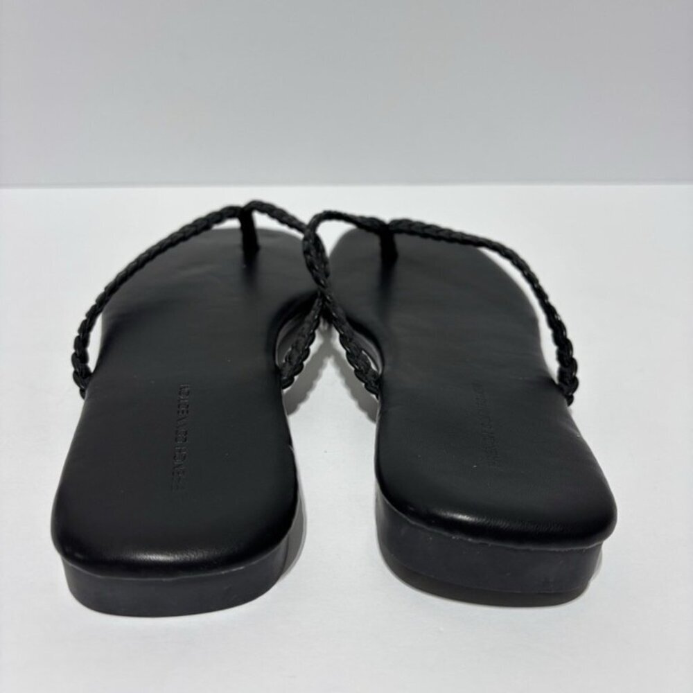 French Connection Women’s Louvre Black Flip Flop Sandals, Size 8 M - Picture 4 of 5